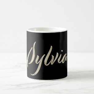 Sylvia white gold Handwriting Tasse Kaffeetasse