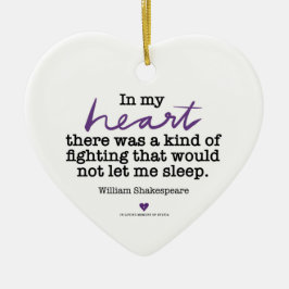 SylviasStory Heart Shakespeare Ornament