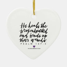 SylviasStory Psalm 147:3 Herzverzierung