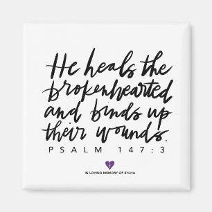 SylviasStory Psalm Square Magnet