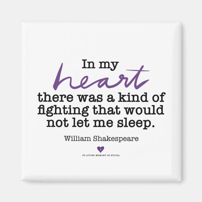 SylviasStory Shakepseare Magnet (Vorne)