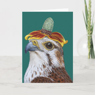 Sylvie the prairie falcon Faltkarte Karte