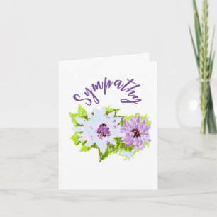 Symapthy Card : Wilde Blume Karte