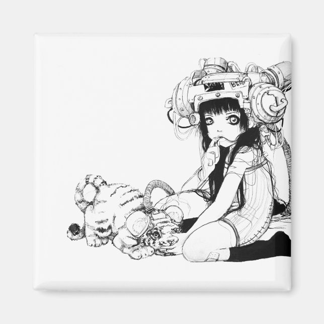 Symbiotic Friends Square Magnet (Vorne)