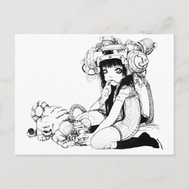 Symbiotische Freunde Postkarte (Vorderseite)