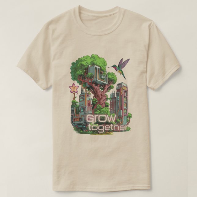 Symbiotische Stadt T-Shirt (Design vorne)