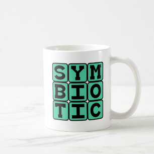 Symbiotische, voneinander abhängige Beziehung Tasse