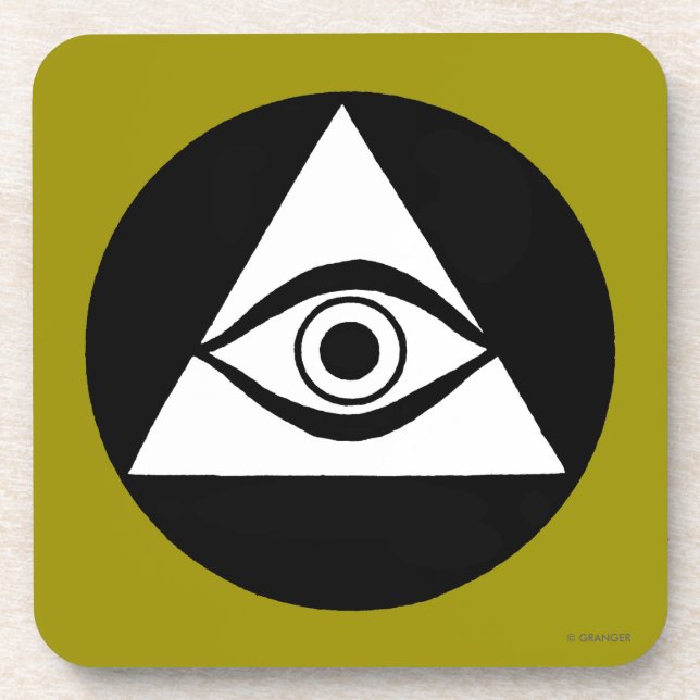 Symbol: Alles sehende Auge Getränkeuntersetzer (Vorderseite)