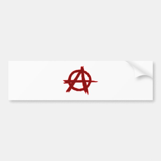 Symbol anarchie anarchy autoaufkleber (Vorne)