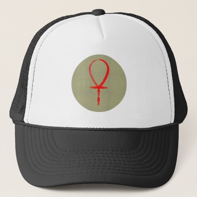 Symbol Ankh Anch Truckerkappe (Vorderseite)
