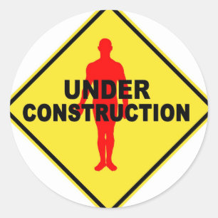 Symbol "Arbeit" Runder Aufkleber