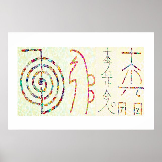 SYMBOL ART 2014 - Reiki Master Practice Poster (Vorne)