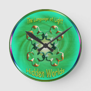 Symbol artwork of soul qualities runde wanduhr