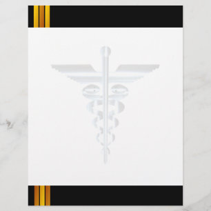 Symbol Asclepius Caduceus Wasserzeichen Buchstaben