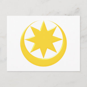 Symbol Astarte Ishtar Postkarte