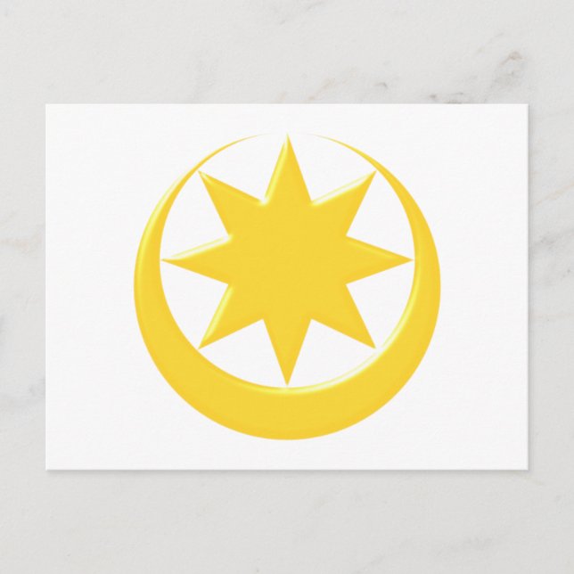 Symbol Astarte Ishtar Postkarte (Vorderseite)
