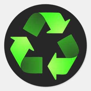 Symbol-Aufkleber gerecycelt Runder Aufkleber