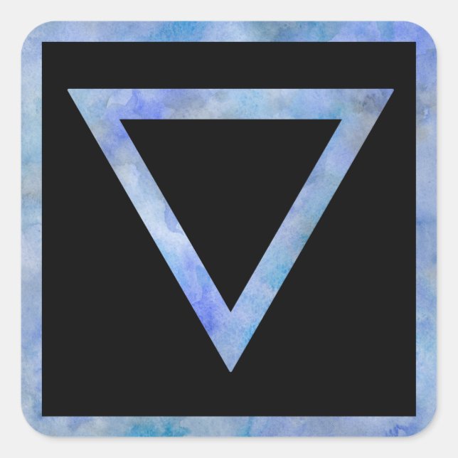 Symbol-Aufkleber Quadratischer Aufkleber (Vorderseite)