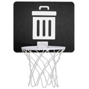 Symbol "Bins löschen" Mini Basketball Ring