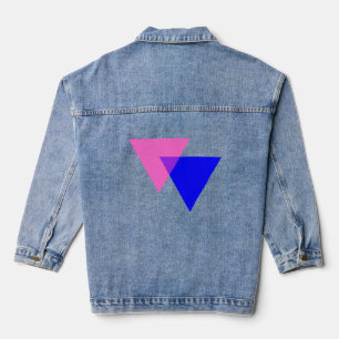 Symbol Bisexualität Jeansjacke