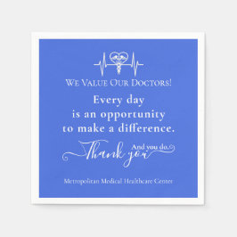 Symbol Bulk für Ärzte Wertschätzung Woche Gesundhe Serviette