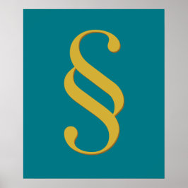 Symbol der Anwaltskanzlei "Wall Art" Poster