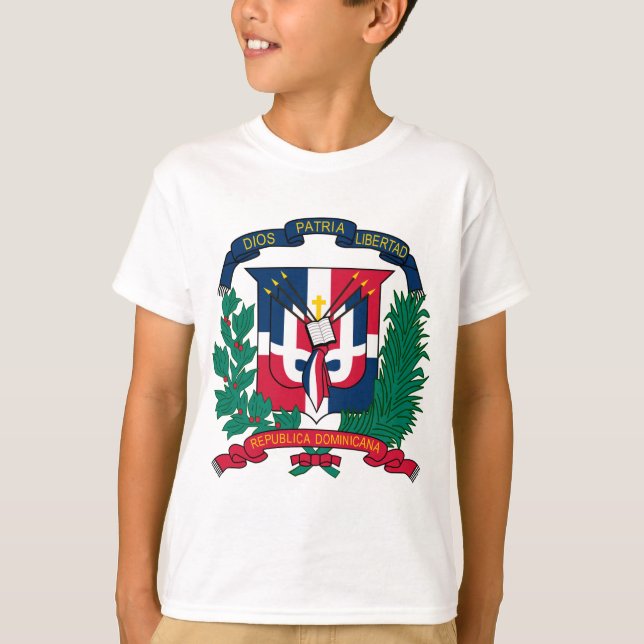 Symbol der Dominikanischen Republik T-Shirt (Vorderseite)