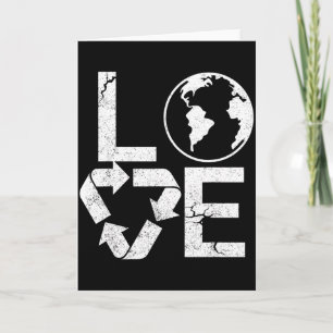 Symbol der Erde Recycling Umweltfreundlicher Tag d Karte