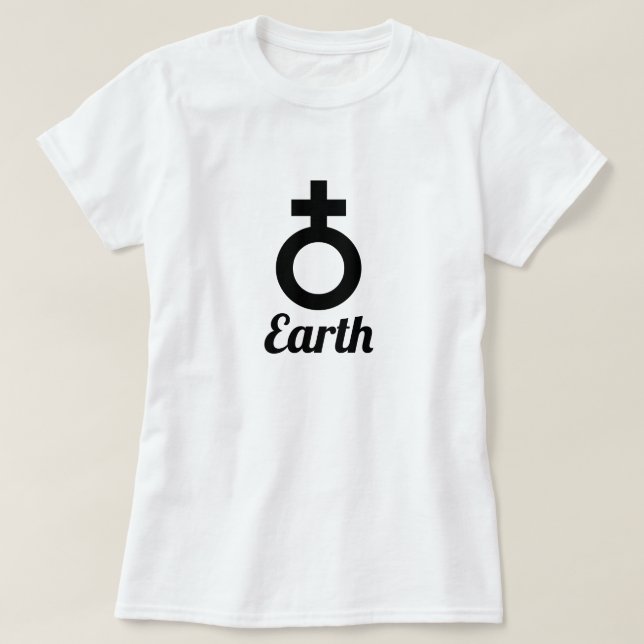 Symbol der Erde T-Shirt (Design vorne)