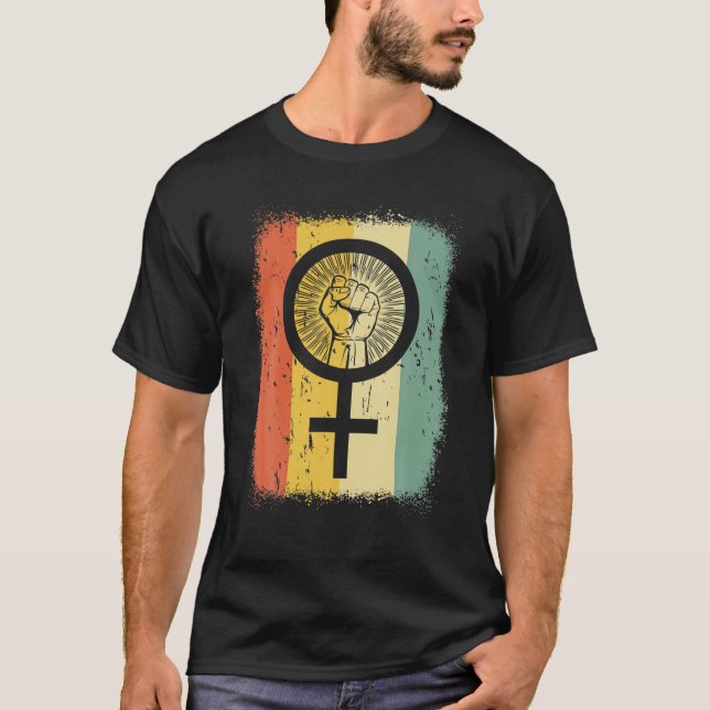 Symbol der Frau Fist Frauenrechtfrauen T-Shirt (Vorderseite)