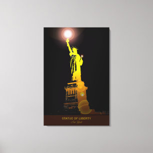 Symbol der Freiheit: Freiheitsstatue Canvas Print Leinwanddruck