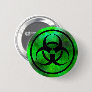 Symbol der grünen Biogefährdung Button