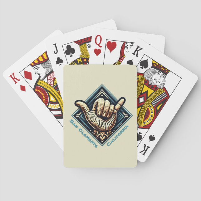 Symbol der Hand Spielkarten (Rückseite)