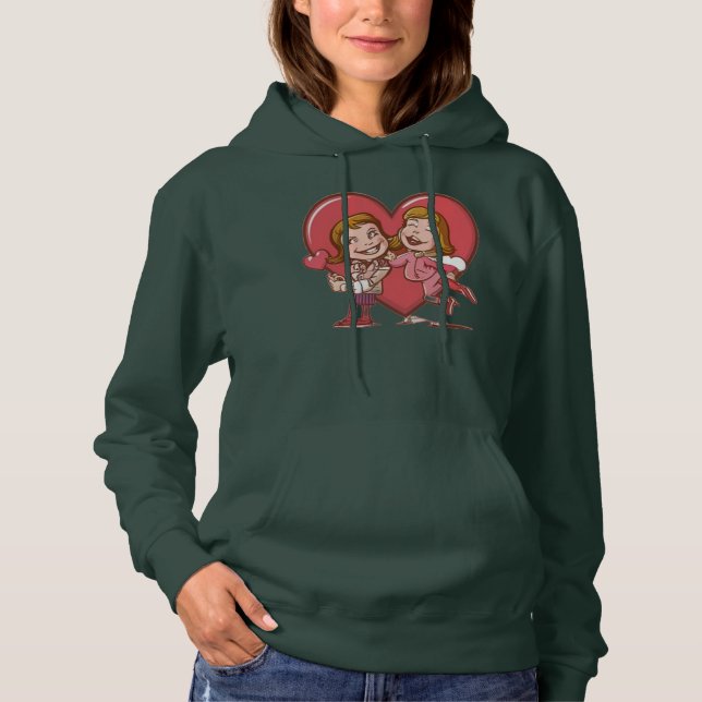 Symbol der Liebe Hoodie (Vorderseite)
