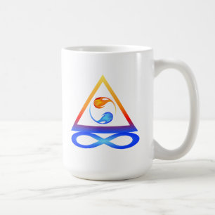 Symbol der Liebe-Zwillingsflamme Kaffeetasse