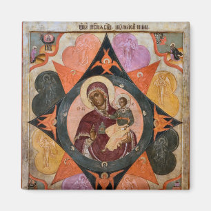 Symbol der Mutter Gottes des brennenden Bush Magnet