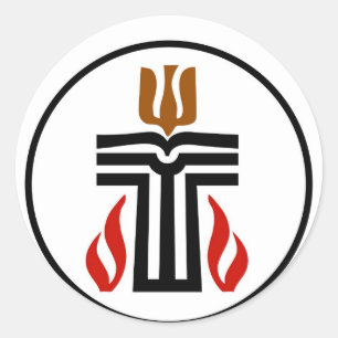 Symbol der Presbyterianischen Religion Runder Aufkleber