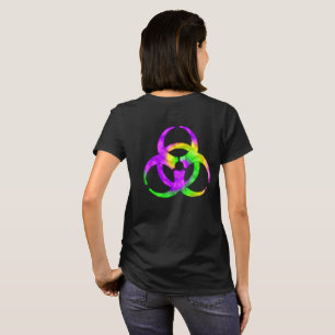 Symbol der Säurespirale Biogefährdung Shirt (Rückd