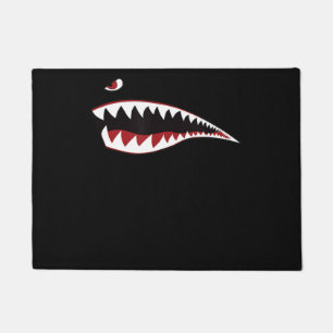 Symbol der "Shark Mouth Art" - Geschenk für den Ob Fußmatte