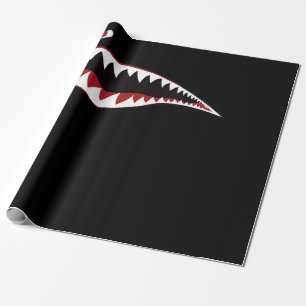 Symbol der "Shark Mouth Art" - Geschenk für den Ob Geschenkpapier