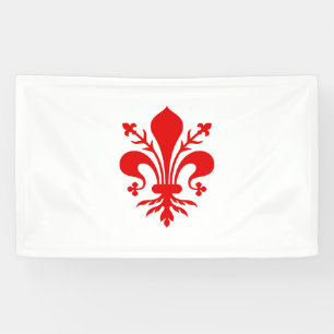 Symbol der Stadt Florenz - Italien Banner