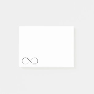 Symbol der Unendlichkeit Post-it Klebezettel