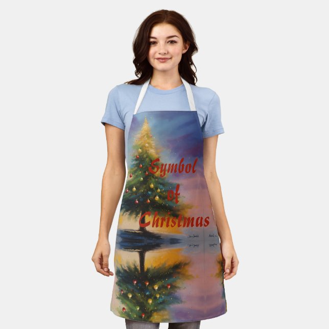 Symbol der Weihnacht Schürze (Getragen)