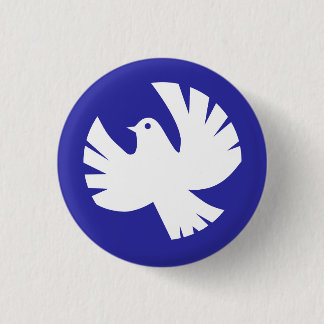 Symbol der weißen Friedenstruppe Button