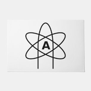 Symbol des Atheismus (Atom Emblem) Fußmatte