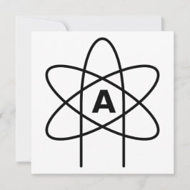 Symbol des Atheismus (Atom Emblem) Karte