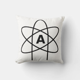 Symbol des Atheismus (Atom Emblem) Kissen