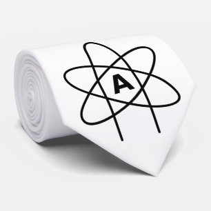 Symbol des Atheismus (Atom Emblem) Krawatte