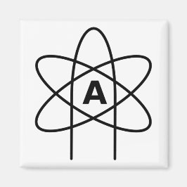 Symbol des Atheismus (Atom Emblem) Magnet