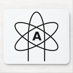 Symbol des Atheismus (Atom Emblem) Mousepad